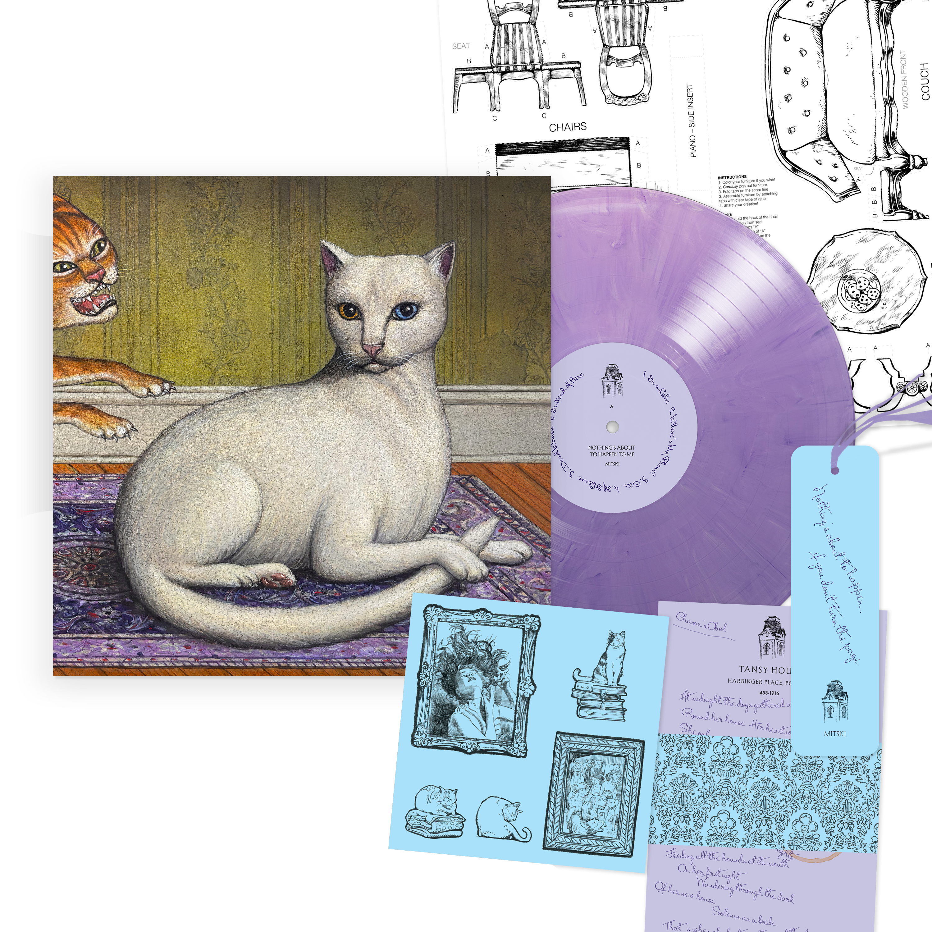 Nothing's About to Happen to Me Deluxe Lilac Vinyl LP – Mitski
