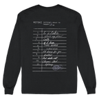 Library Stamp Long Sleeve Tee (Black)