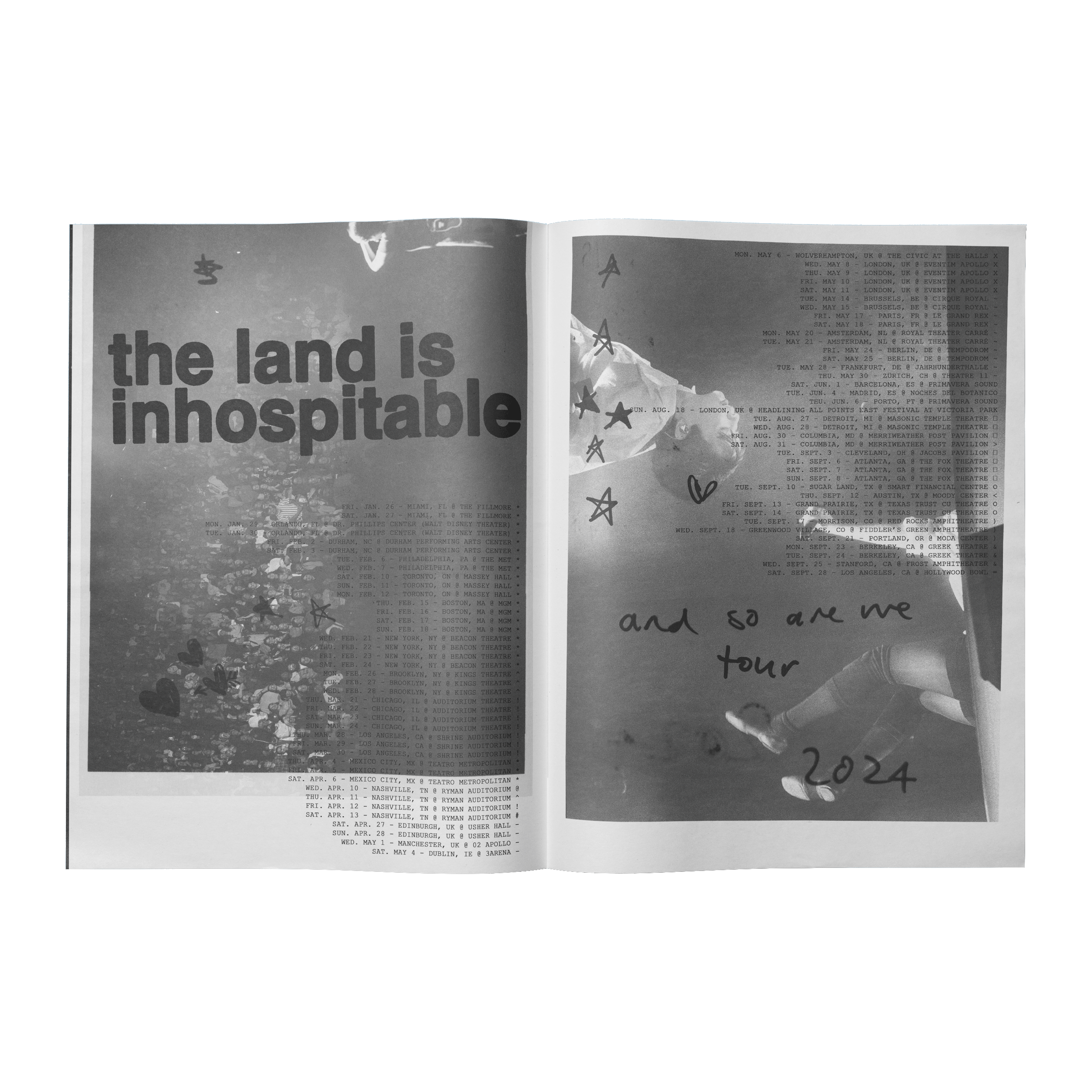 Mitski 2024 Tour Fanzine