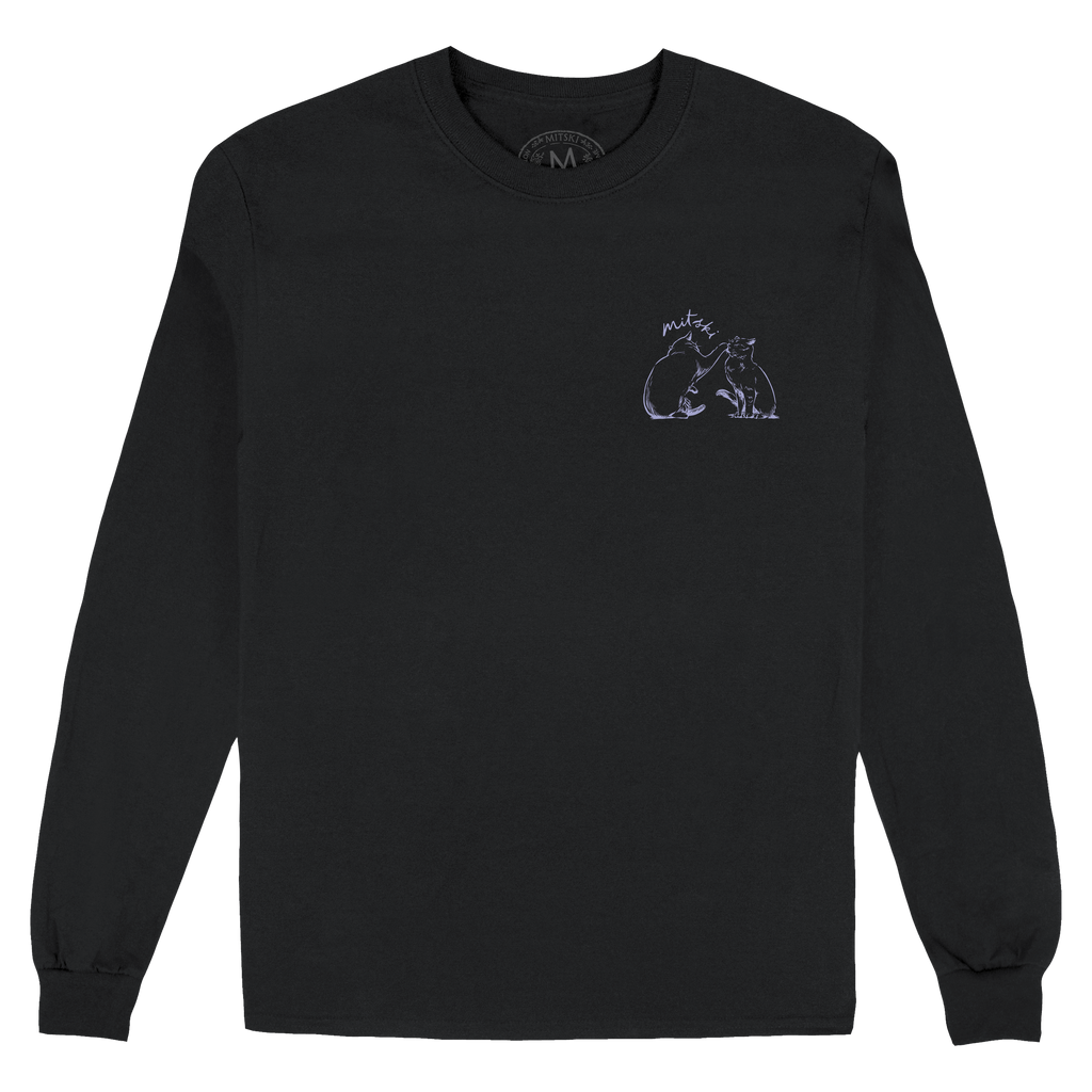Library Stamp Long Sleeve Tee (Black)