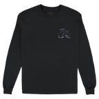 Library Stamp Long Sleeve Tee (Black)