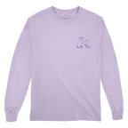 Library Stamp Long Sleeve Tee (Orchid)