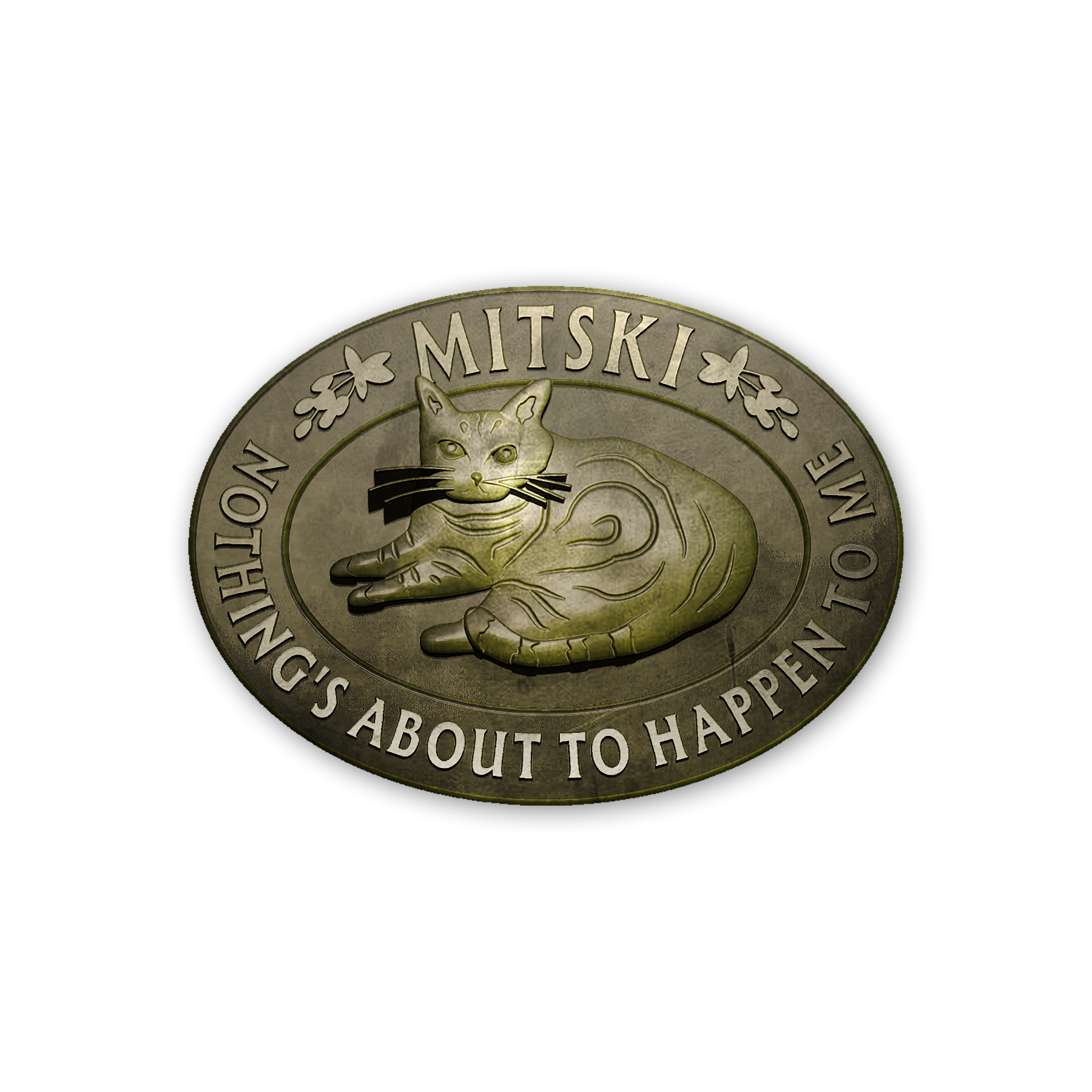 Nothing's About To Happen To Me Brass Pin